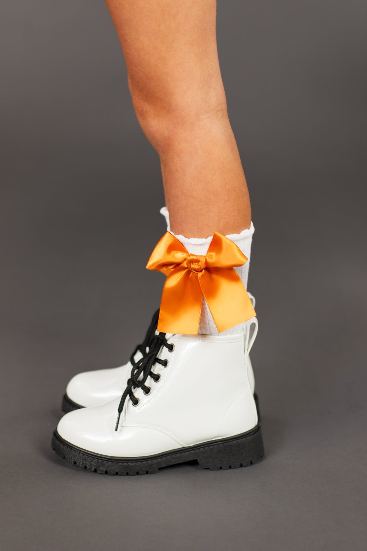 Knee High Silk Bow Socks